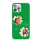 Personalised Photo St Patricks Day iPhone 13 Pro Max Clear Bumper Case