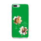 Personalised Photo St Patricks Day iPhone 8 Plus Bumper Case on Silver iPhone