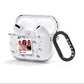 Personalised Photo Travel AirPods Clear Case 3rd Gen Side Image