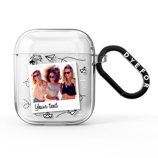 Personalised Photo Travel AirPods Clear Case