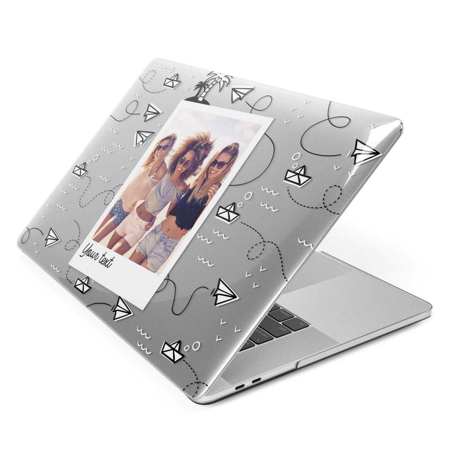 Personalised Photo Travel Apple MacBook Case Side View