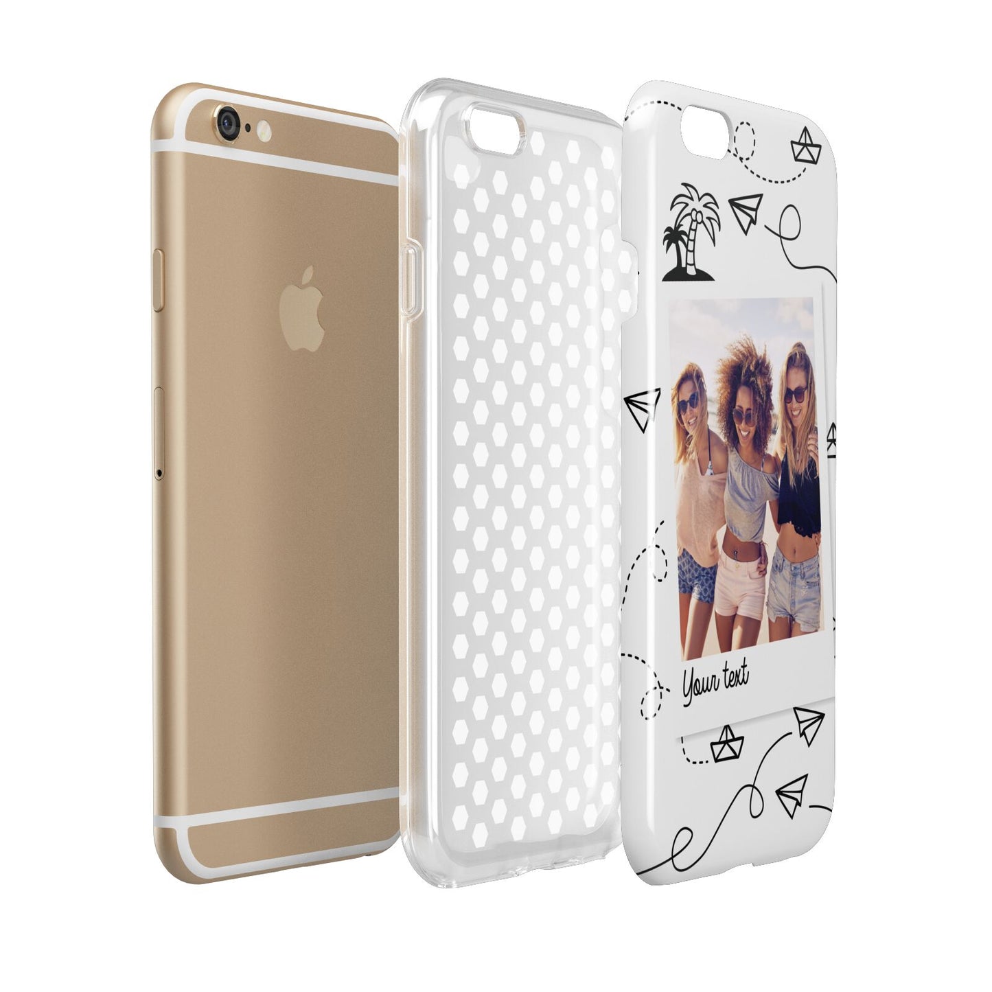 Personalised Photo Travel Apple iPhone 6 3D Tough Case Expanded view