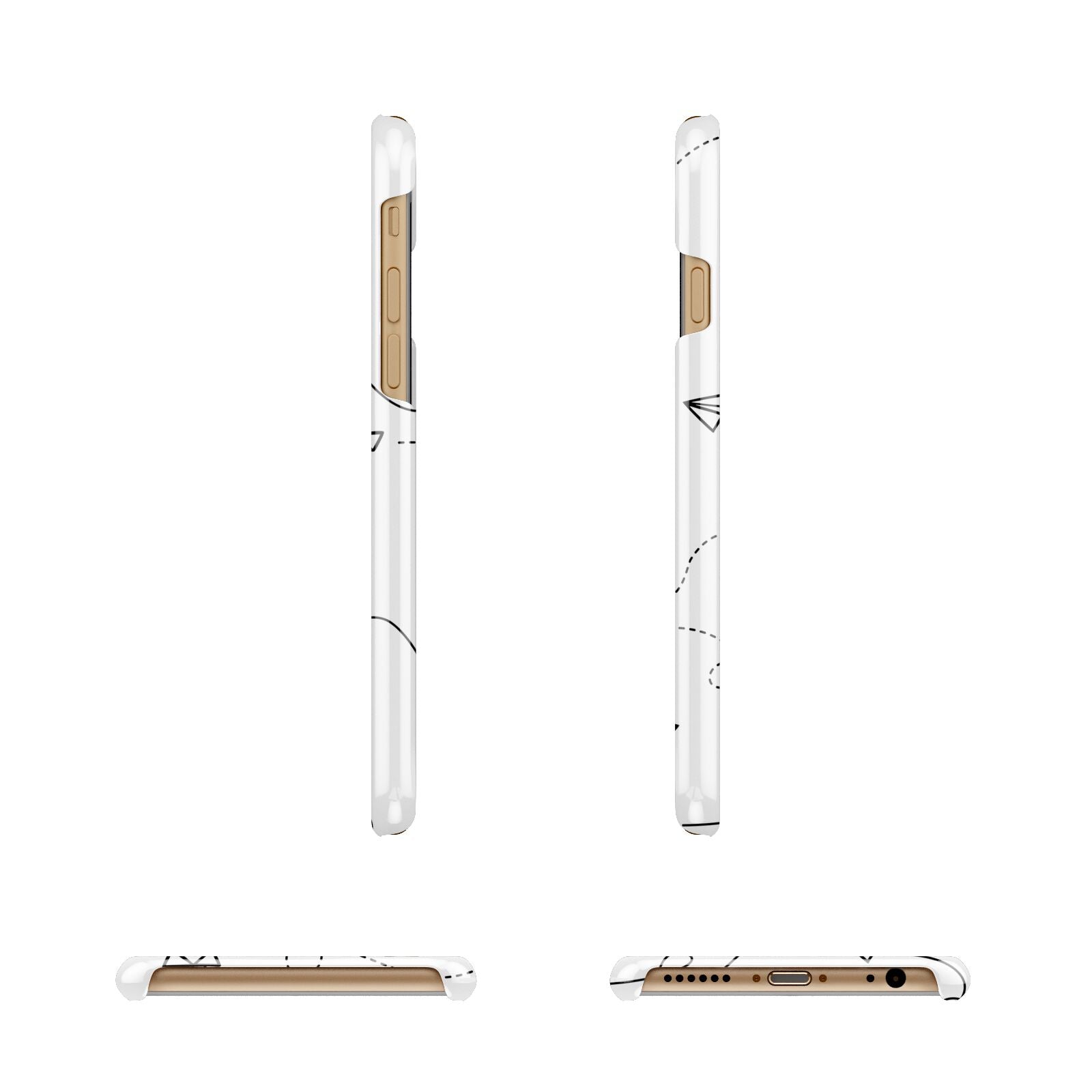 Personalised Photo Travel Apple iPhone 6 3D Wrap Snap Case Angled Images