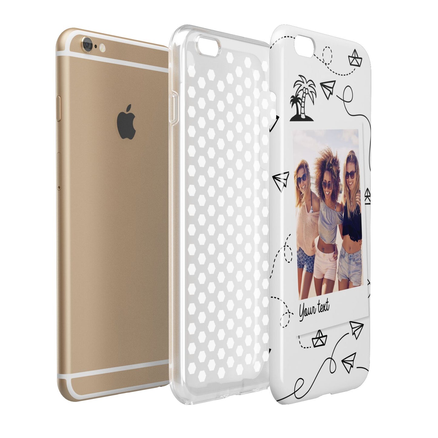 Personalised Photo Travel Apple iPhone 6 Plus 3D Tough Case Expand Detail Image