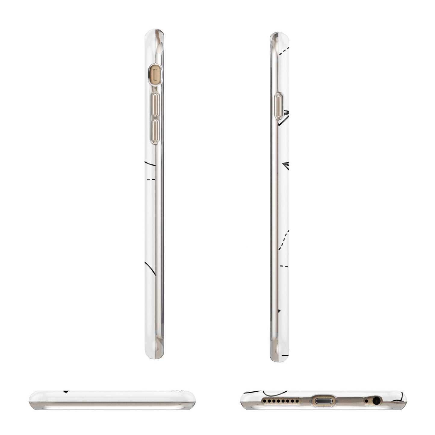 Personalised Photo Travel Apple iPhone 6 Plus 3D Wrap Tough Case Alternative Image Angles