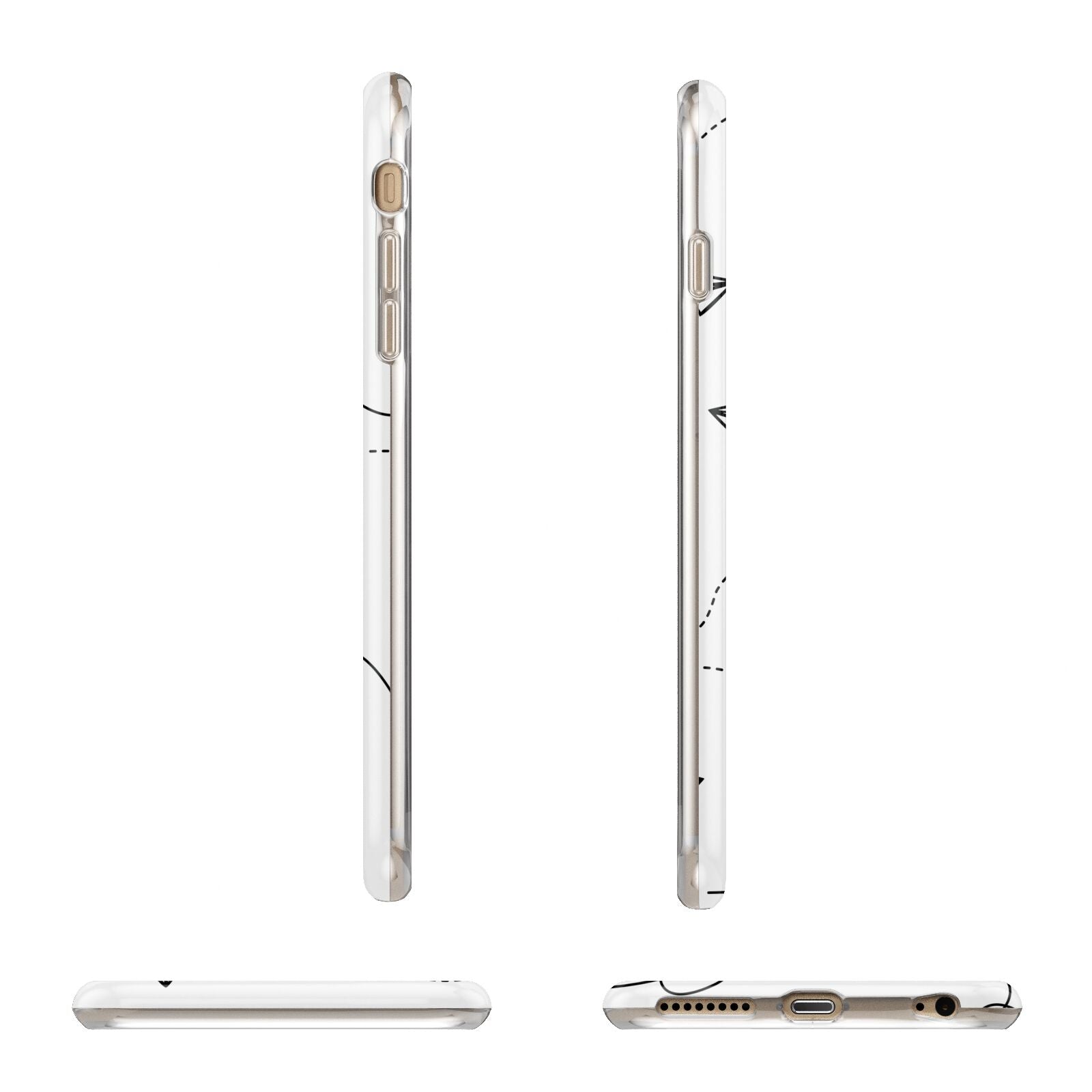 Personalised Photo Travel Apple iPhone 6 Plus 3D Wrap Tough Case Alternative Image Angles