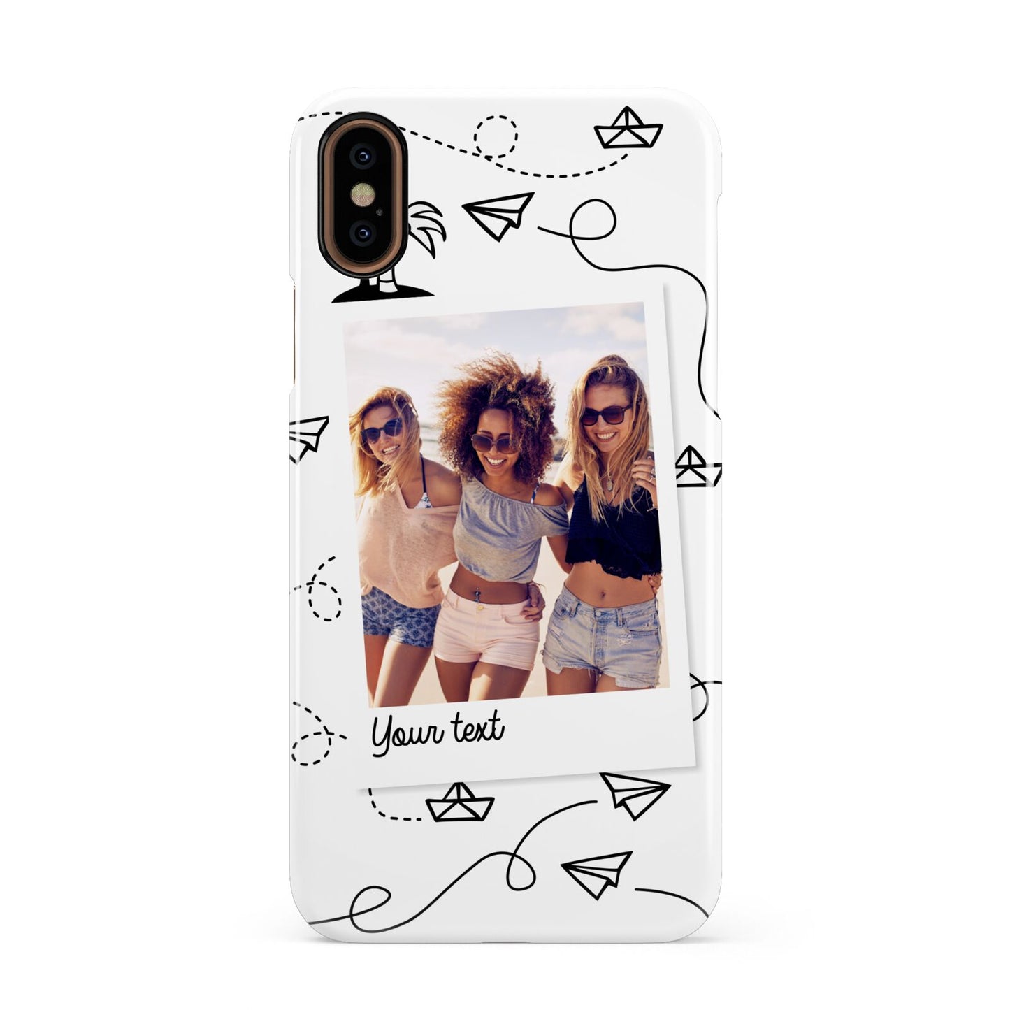 Personalised Photo Travel Apple iPhone XS 3D Snap Case