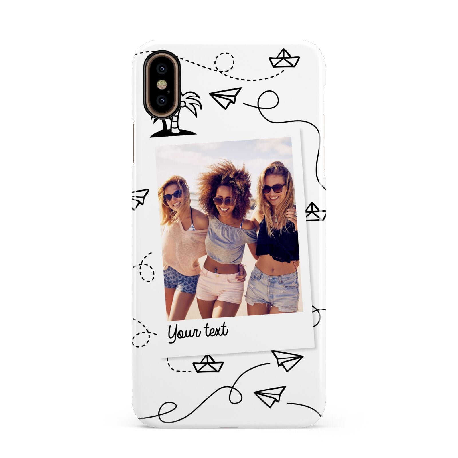 Personalised Photo Travel Apple iPhone Xs Max 3D Snap Case