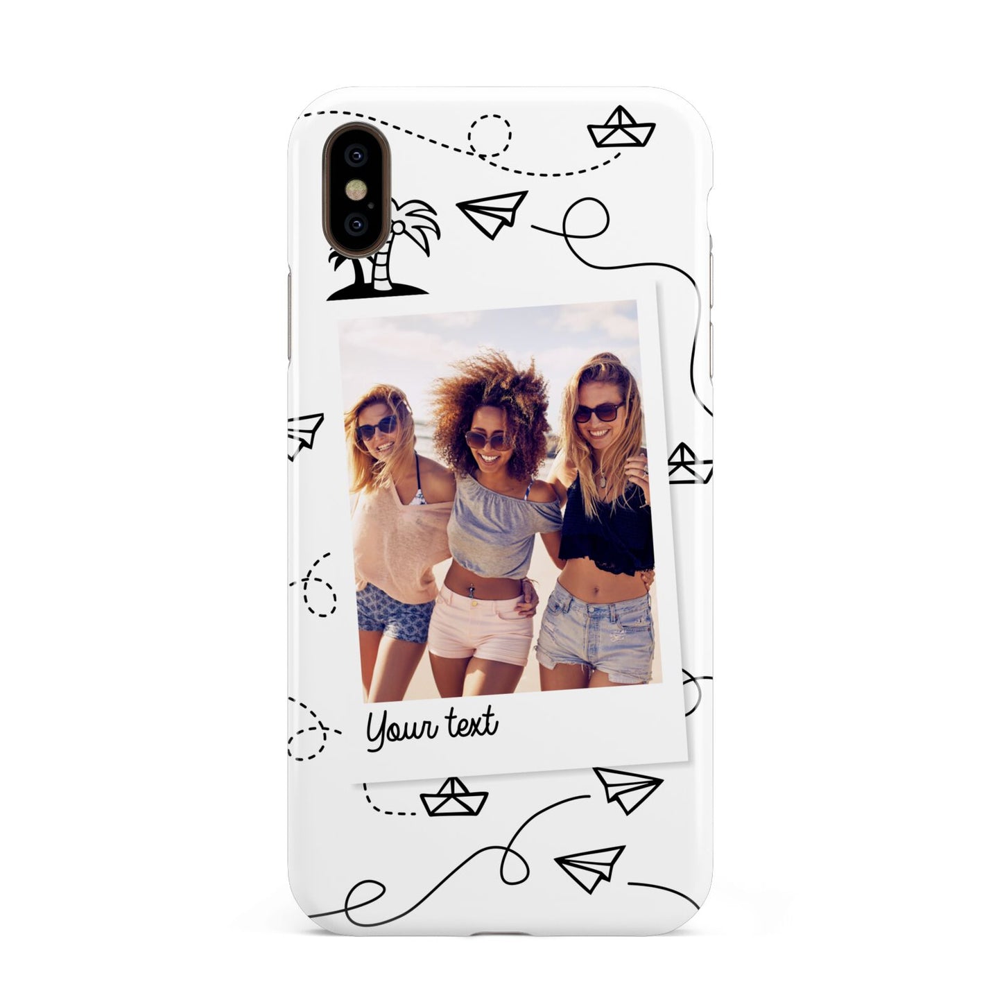 Personalised Photo Travel Apple iPhone Xs Max 3D Tough Case