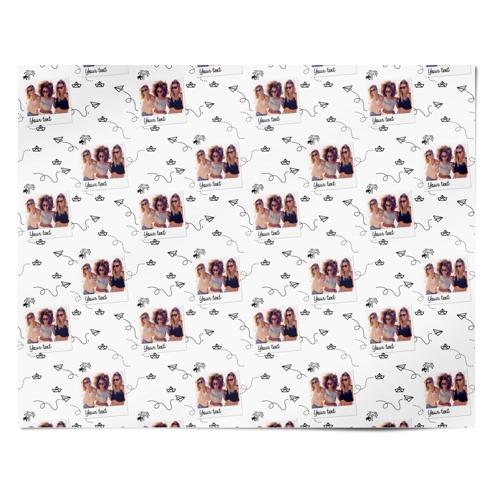 Personalised Photo Travel Personalised Wrapping Paper Alternative