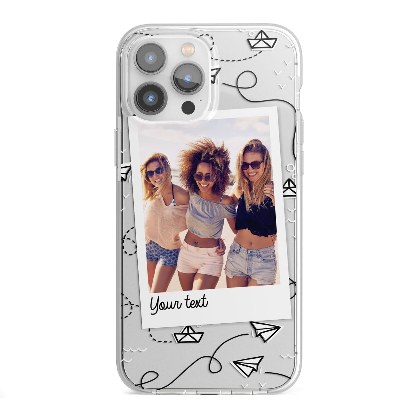 Personalised Photo Travel iPhone 13 Pro Max TPU Impact Case with White Edges