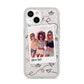 Personalised Photo Travel iPhone 14 Glitter Tough Case Starlight
