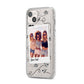 Personalised Photo Travel iPhone 14 Plus Glitter Tough Case Starlight Angled Image