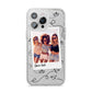 Personalised Photo Travel iPhone 14 Pro Max Glitter Tough Case Silver
