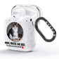 Personalised Photo Upload Cat Mum AirPods Glitter Case Side Image