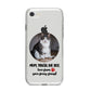 Personalised Photo Upload Cat Mum iPhone 8 Bumper Case on Silver iPhone