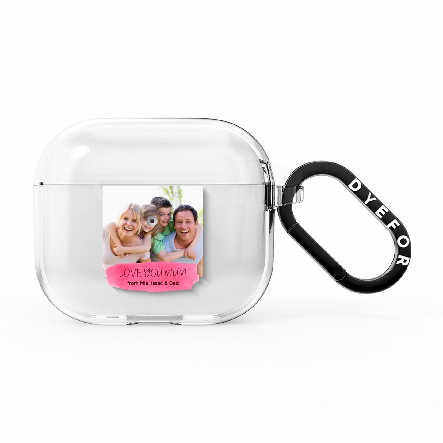 Personalised Photo Upload Mothers Day AirPods Clear Case 3rd Gen