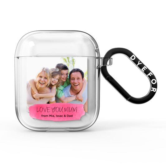 Personalised Photo Upload Mothers Day AirPods Clear Case