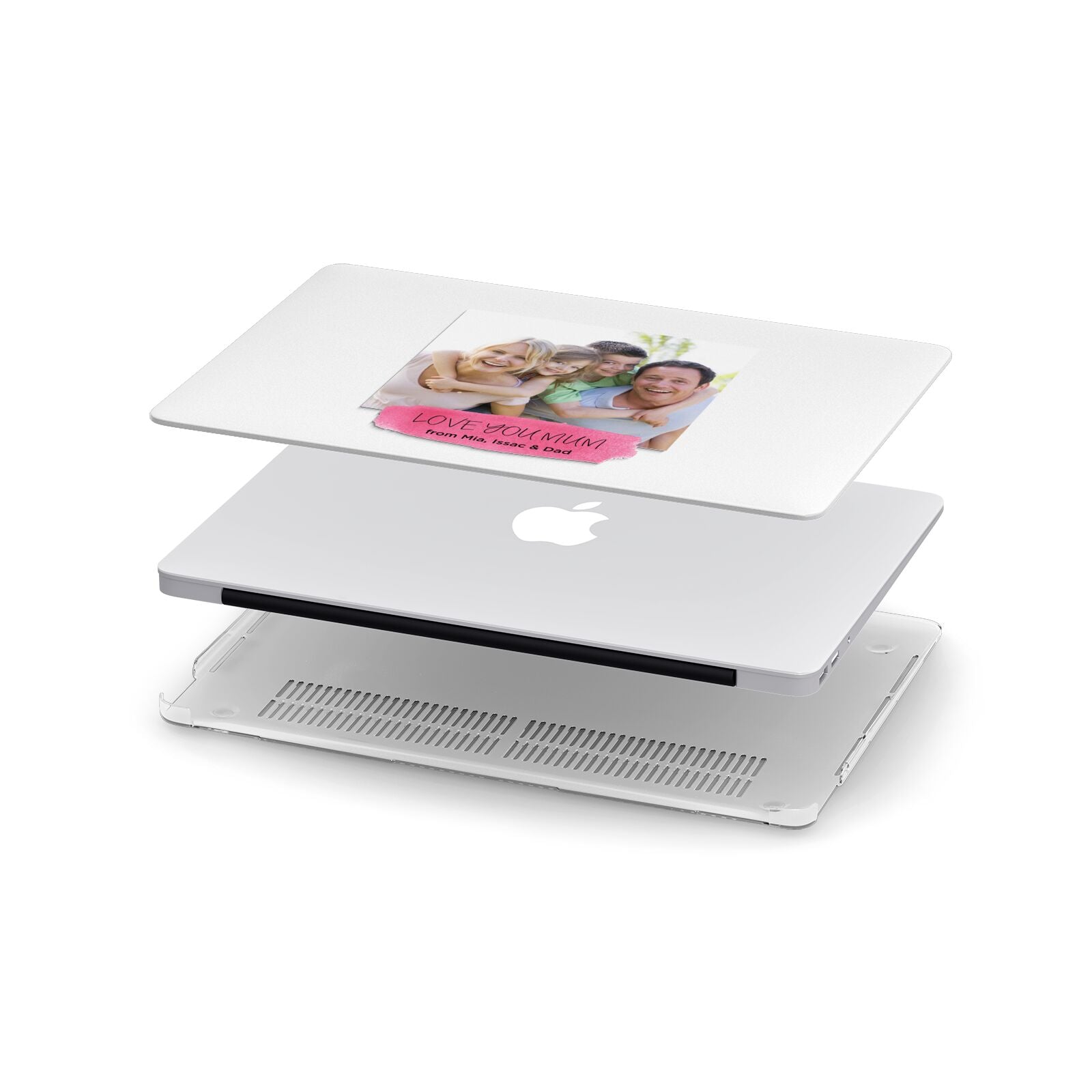 Personalised Photo Upload Mothers Day Apple MacBook Case in Detail