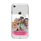 Personalised Photo Upload Mothers Day iPhone 8 Bumper Case on Silver iPhone