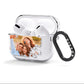 Personalised Photo Upload Puzzle Effect AirPods Clear Case 3rd Gen Side Image