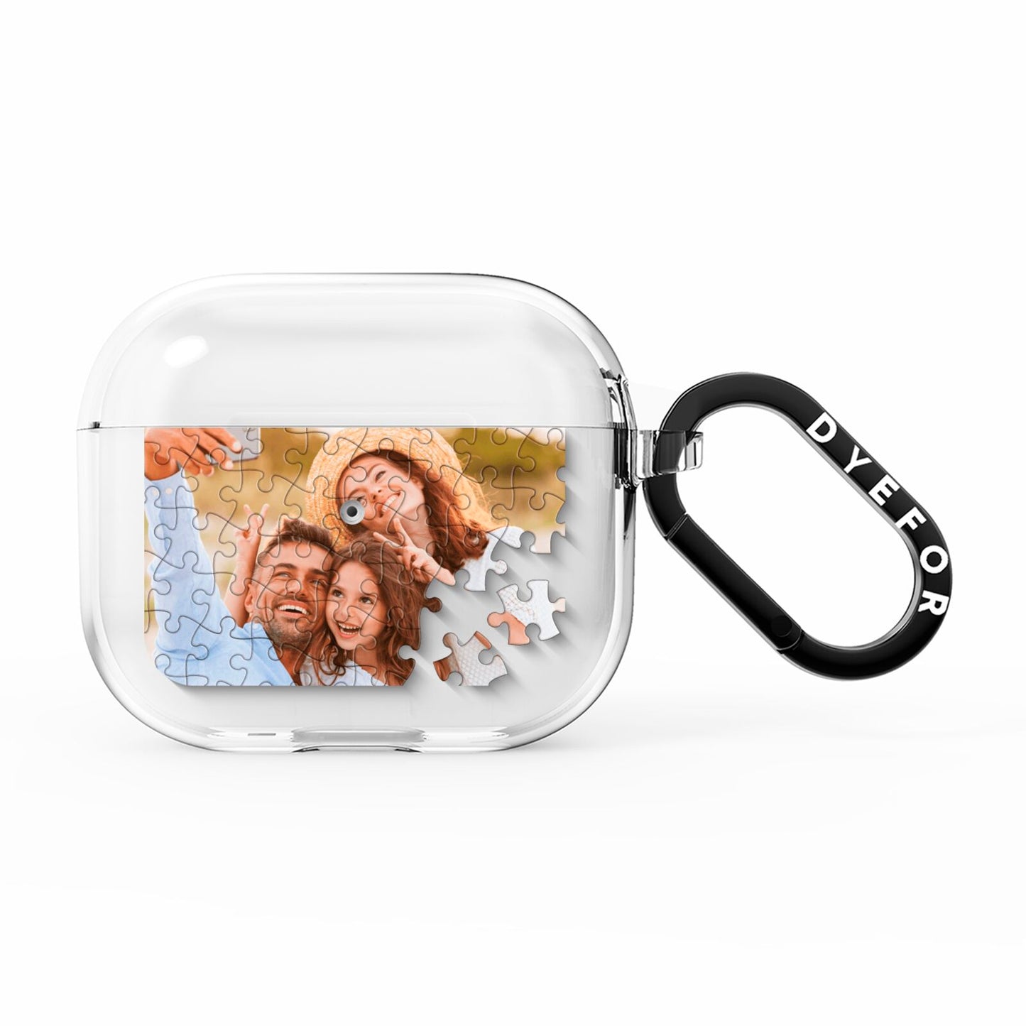 Personalised Photo Upload Puzzle Effect AirPods Clear Case 3rd Gen