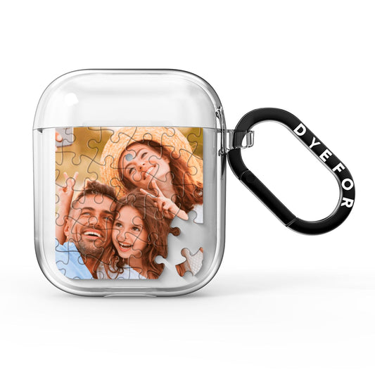 Personalised Photo Upload Puzzle Effect AirPods Clear Case