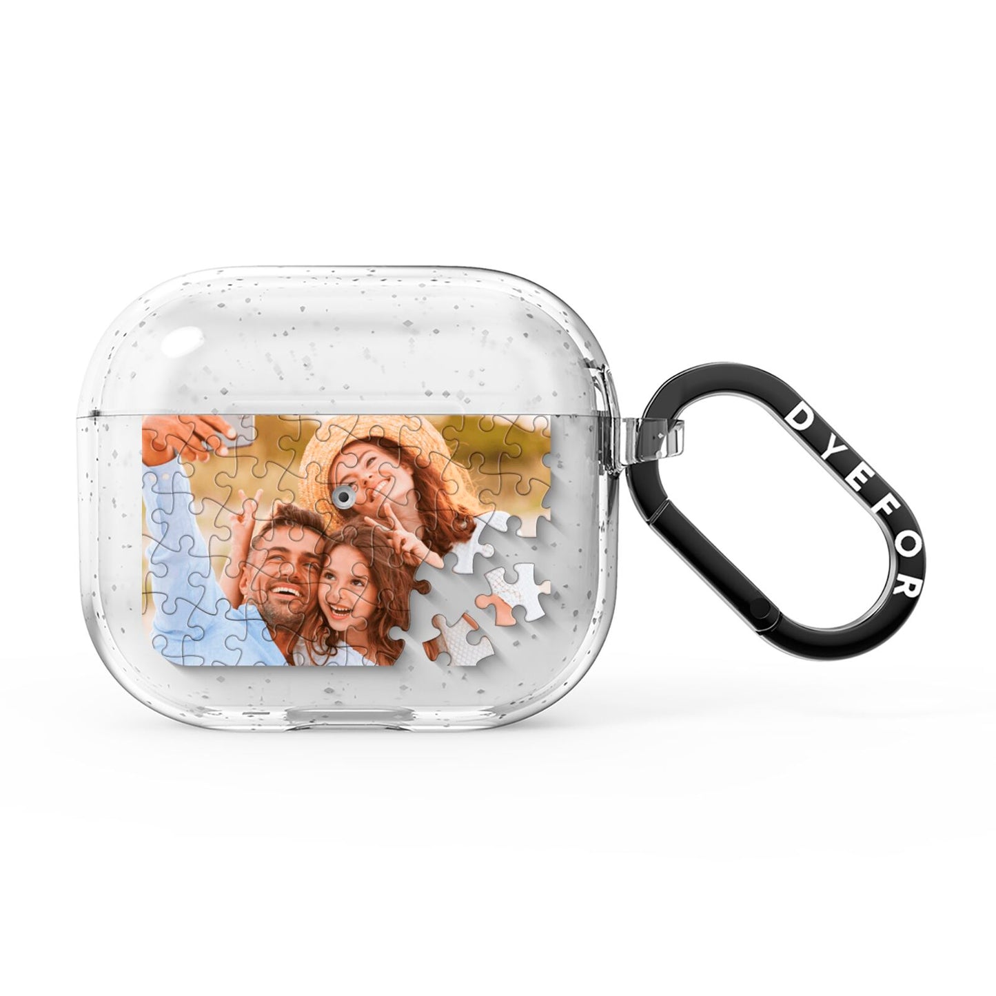 Personalised Photo Upload Puzzle Effect AirPods Glitter Case 3rd Gen