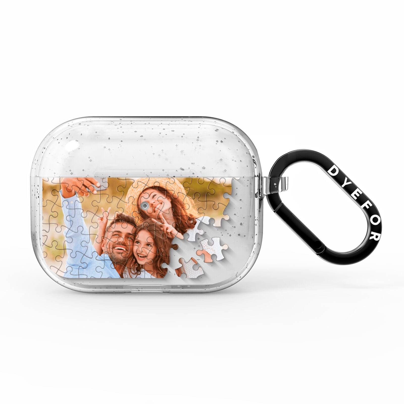 Personalised Photo Upload Puzzle Effect AirPods Pro Glitter Case