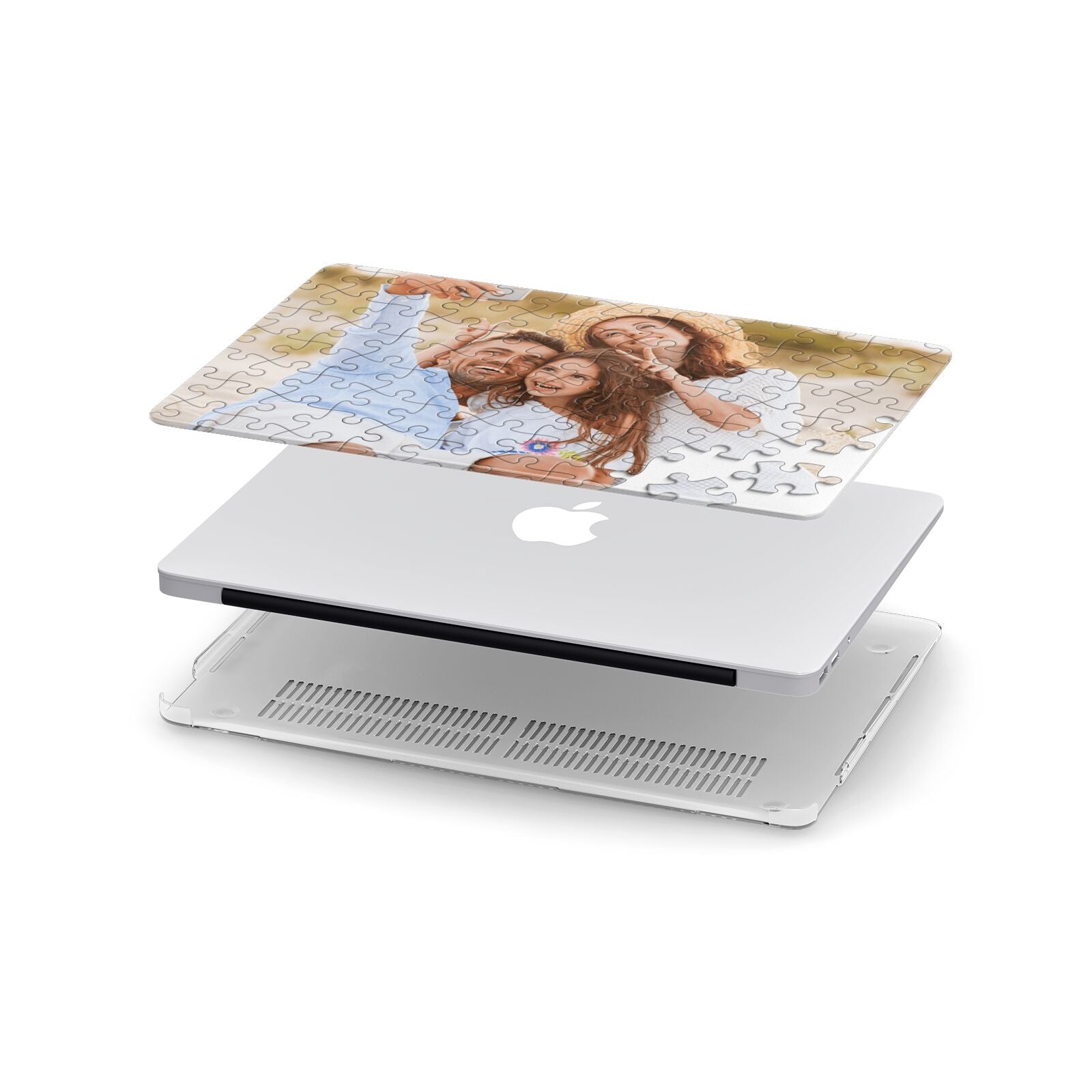Personalised Photo Upload Puzzle Effect Apple MacBook Case in Detail