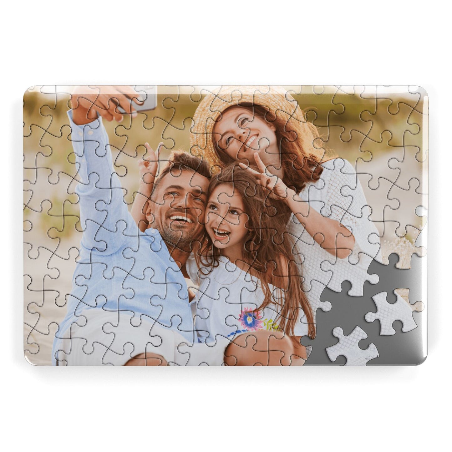 Personalised Photo Upload Puzzle Effect Apple MacBook Case