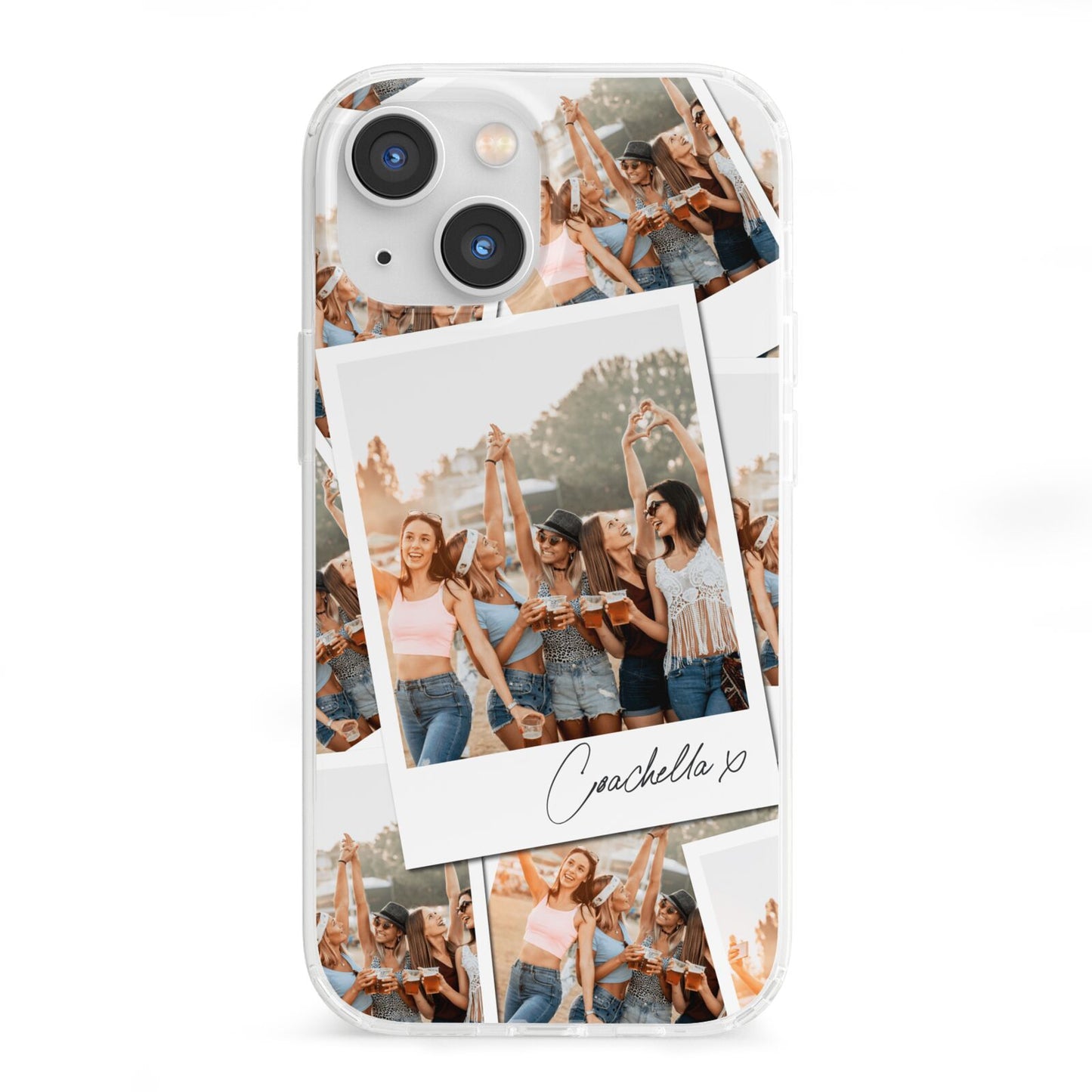 Personalised Photo iPhone 13 Mini Clear Bumper Case