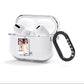Personalised Photo with Text AirPods Clear Case 3rd Gen Side Image