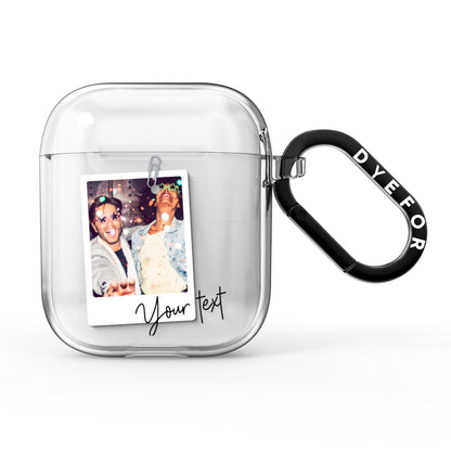 Personalised Photo with Text AirPods Clear Case
