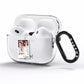 Personalised Photo with Text AirPods Pro Clear Case Side Image