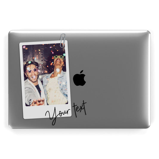 Personalised Photo with Text Apple MacBook Case
