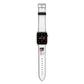 Personalised Photo with Text Apple Watch Strap with Silver Hardware