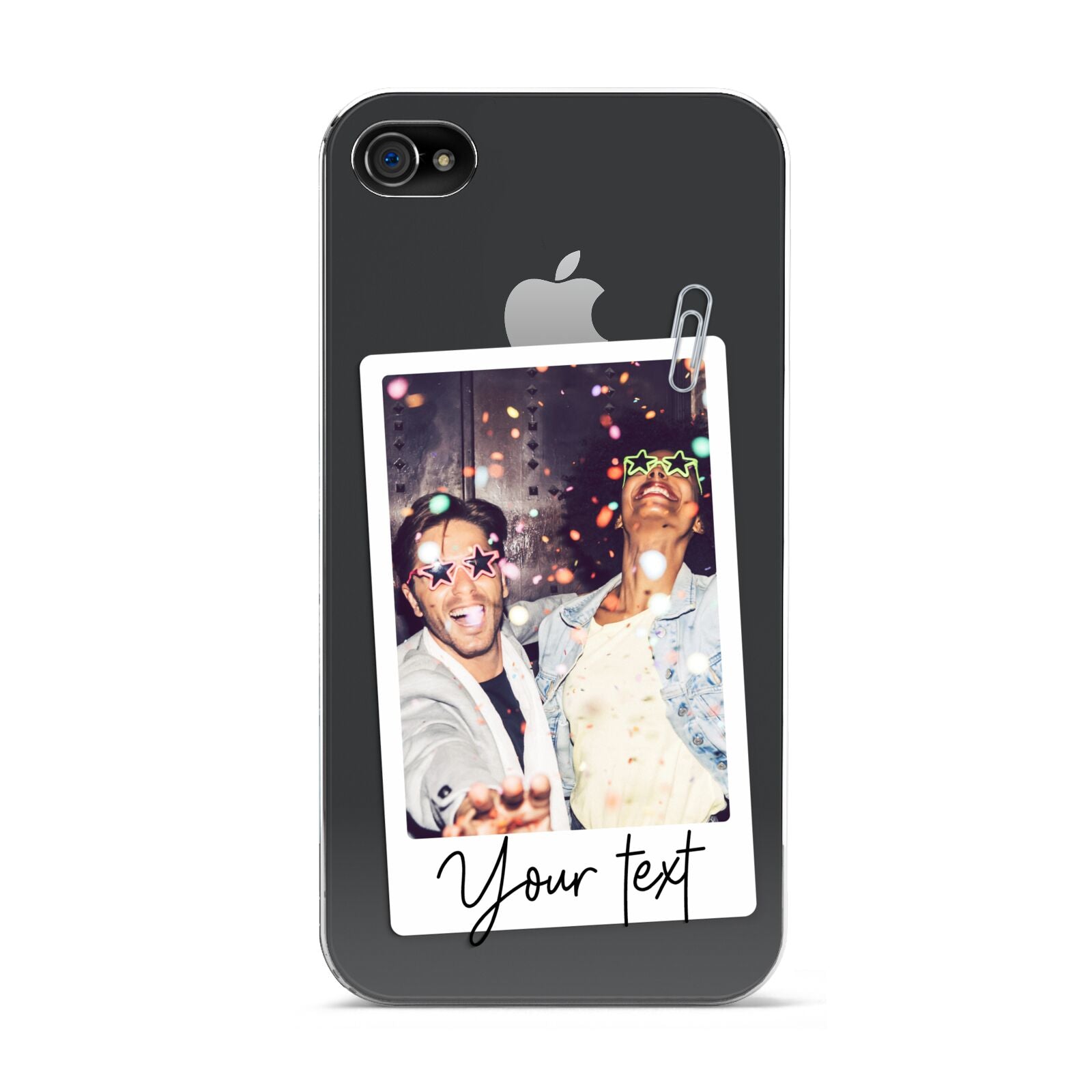 Personalised Photo with Text Apple iPhone 4s Case