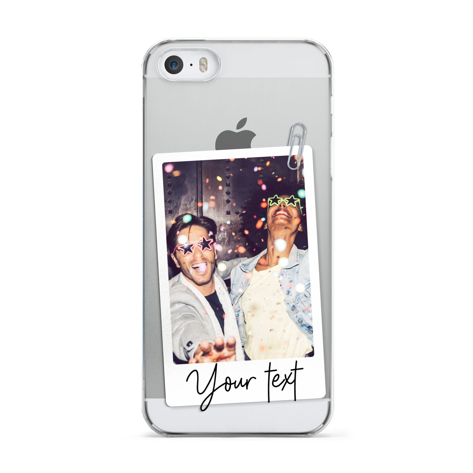 Personalised Photo with Text Apple iPhone 5 Case