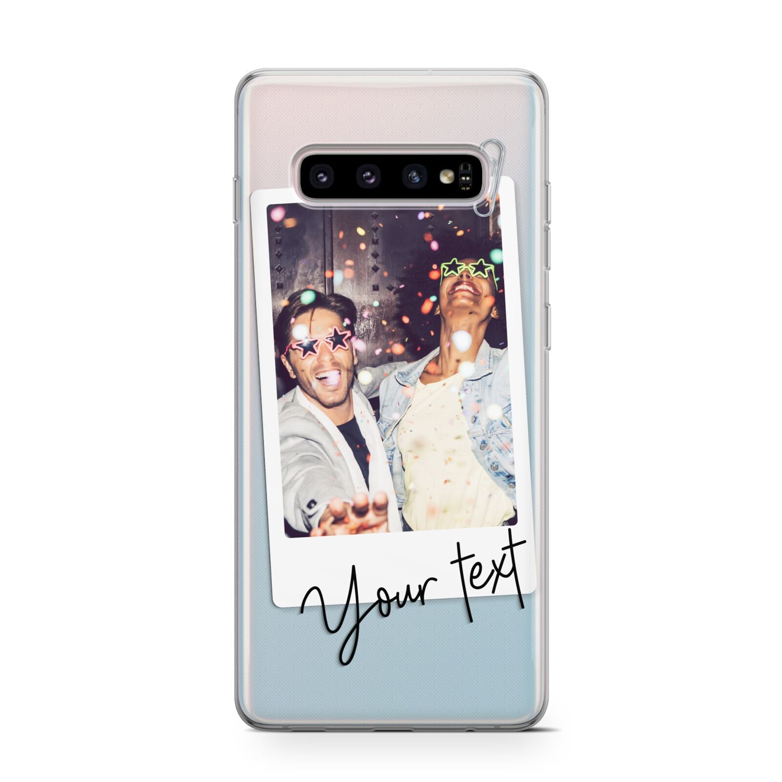 Personalised Photo with Text Protective Samsung Galaxy Case