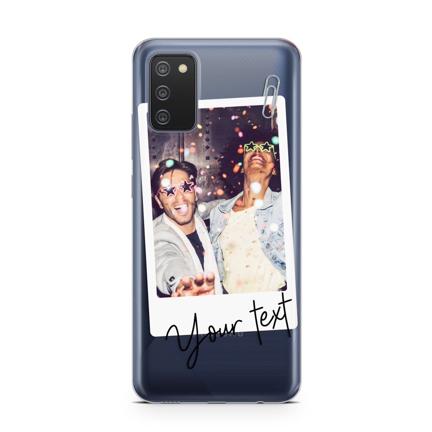 Personalised Photo with Text Samsung A02s Case