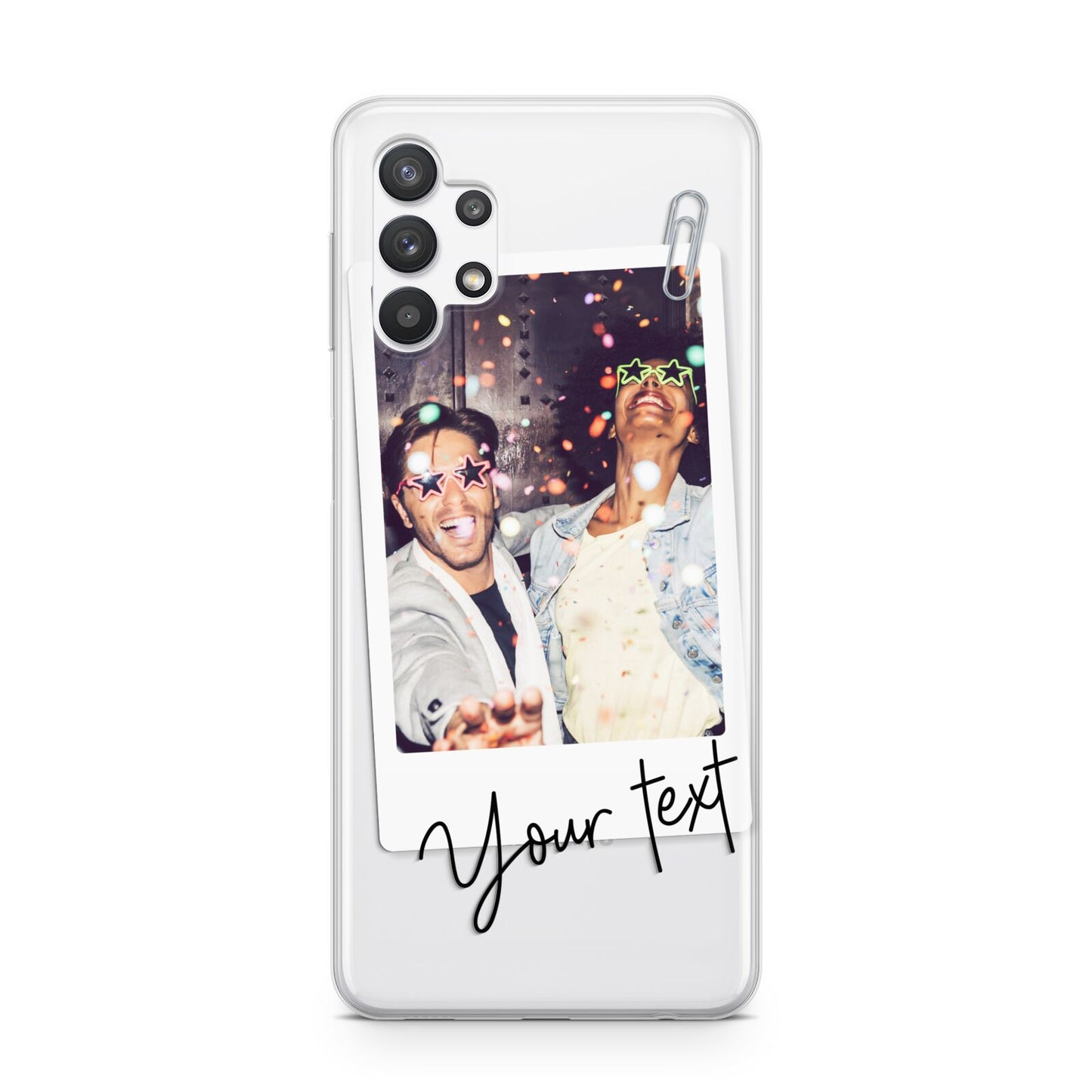 Personalised Photo with Text Samsung A32 5G Case