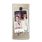 Personalised Photo with Text Samsung Galaxy A3 2016 Case on gold phone