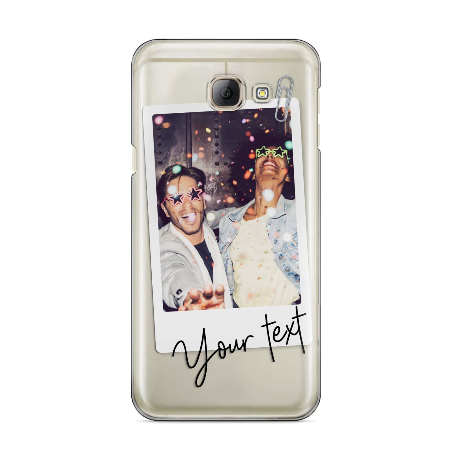 Personalised Photo with Text Samsung Galaxy A8 2016 Case