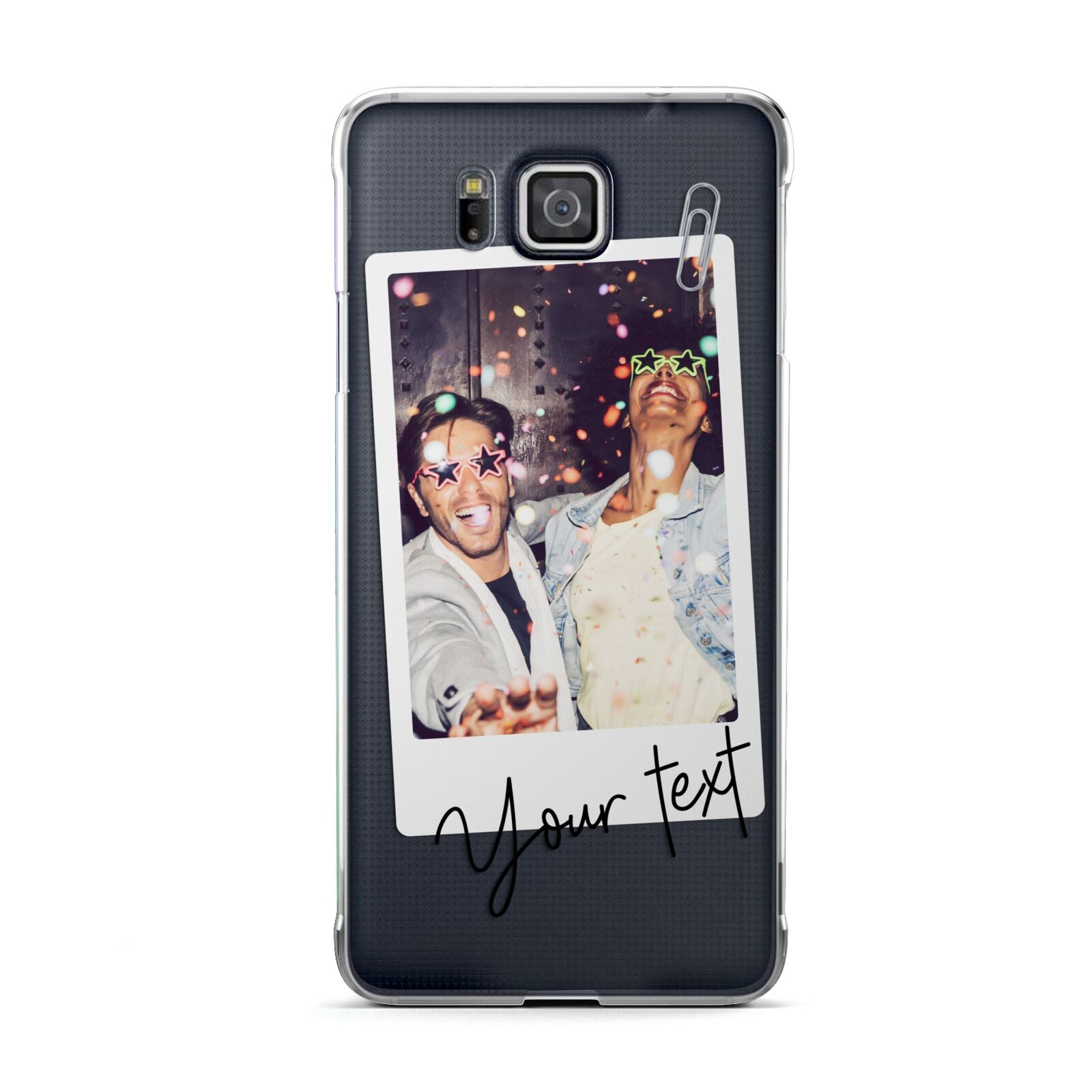 Personalised Photo with Text Samsung Galaxy Alpha Case