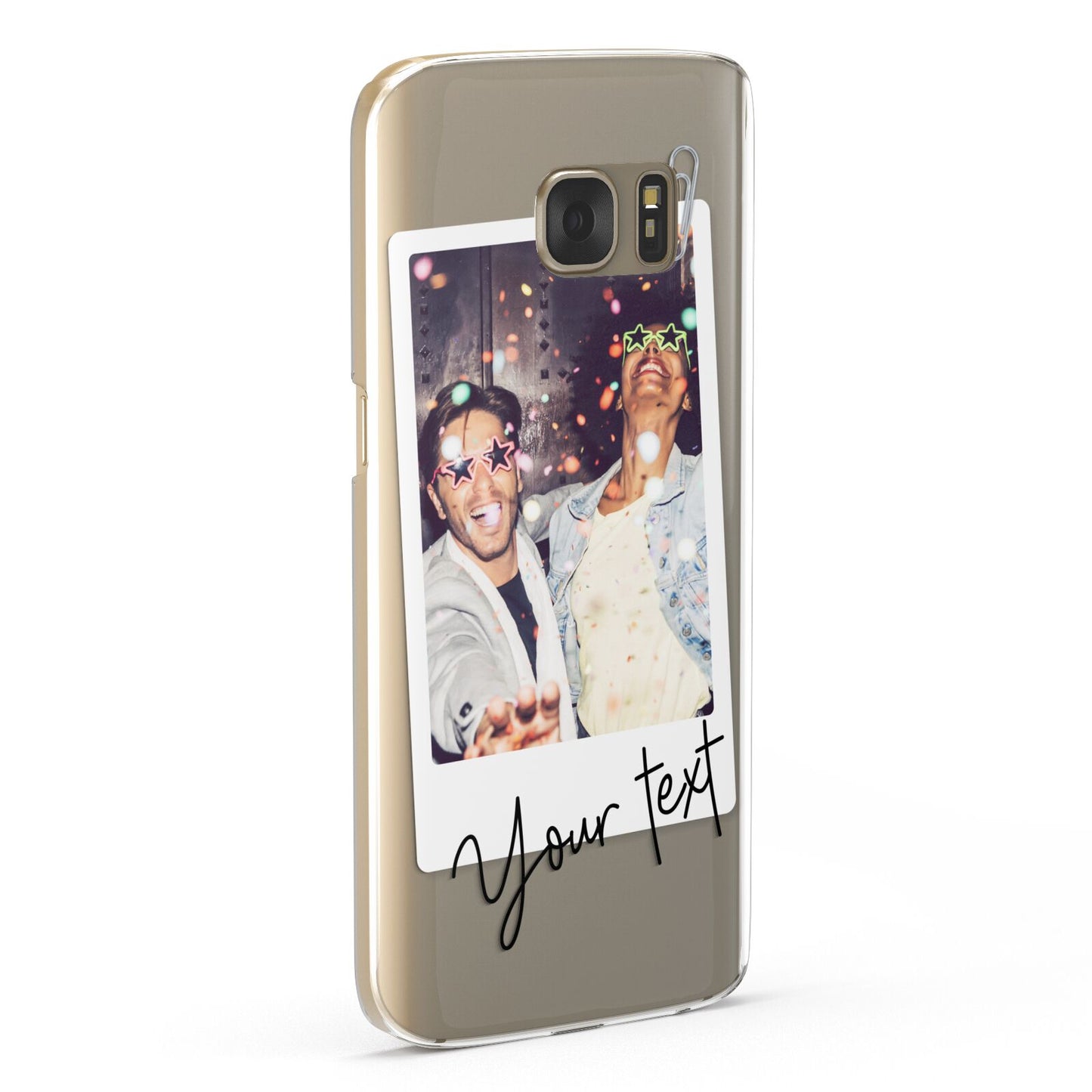 Personalised Photo with Text Samsung Galaxy Case Fourty Five Degrees