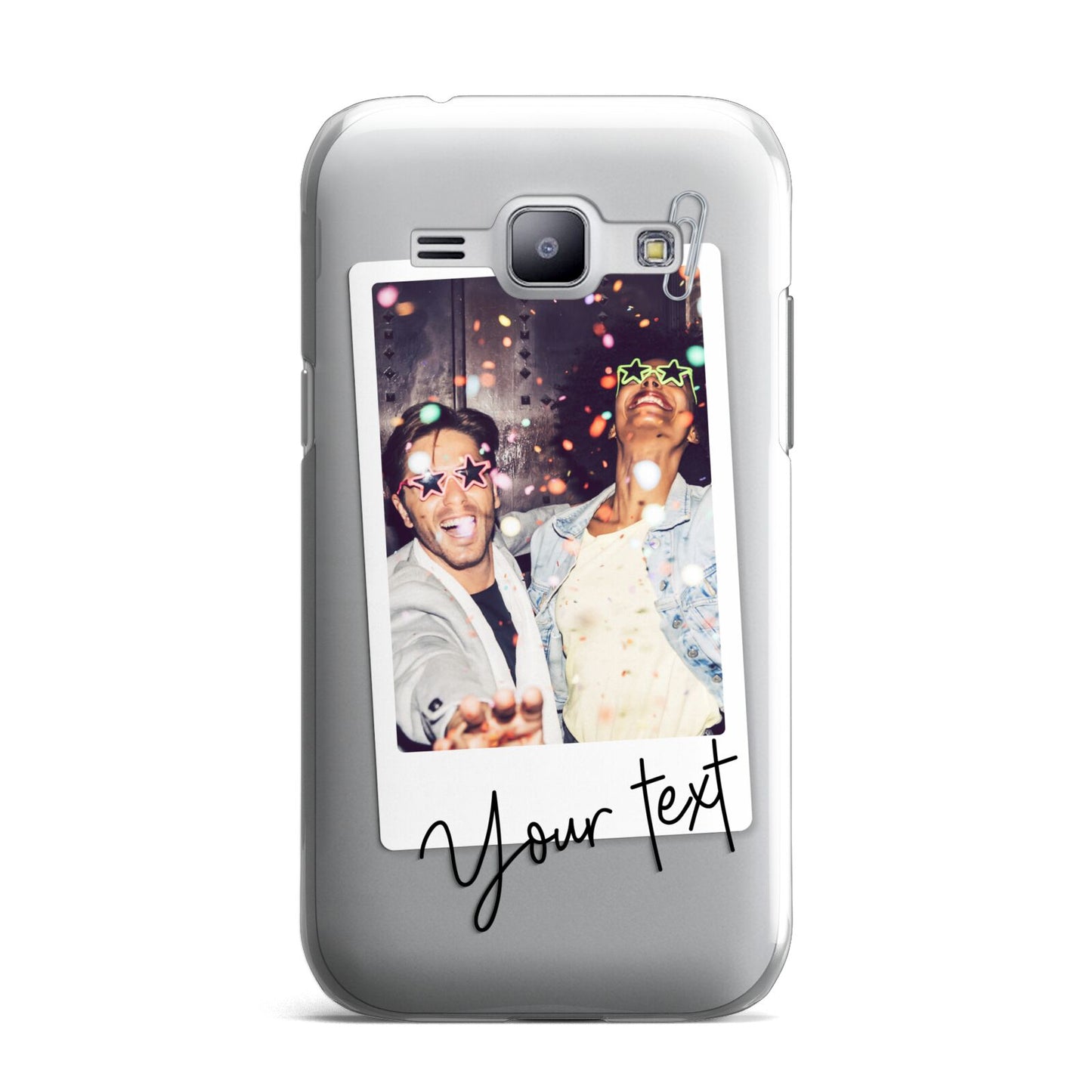 Personalised Photo with Text Samsung Galaxy J1 2015 Case