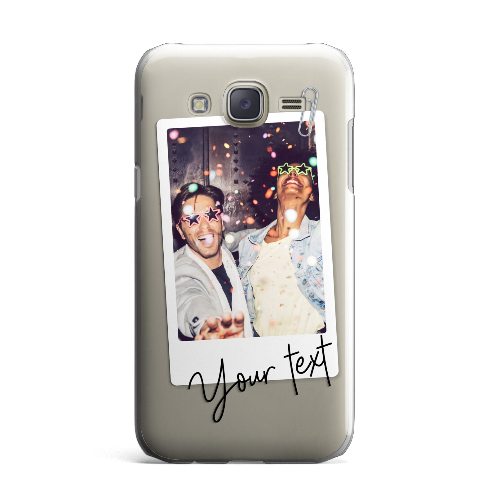 Personalised Photo with Text Samsung Galaxy J7 Case