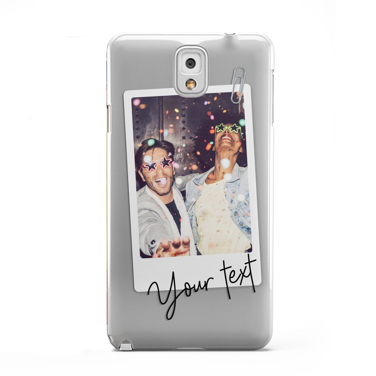 Personalised Photo with Text Samsung Galaxy Note 3 Case