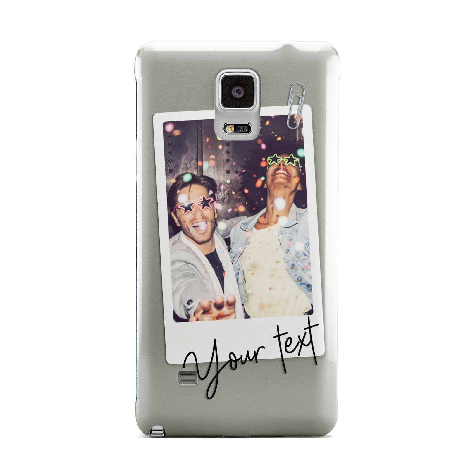 Personalised Photo with Text Samsung Galaxy Note 4 Case